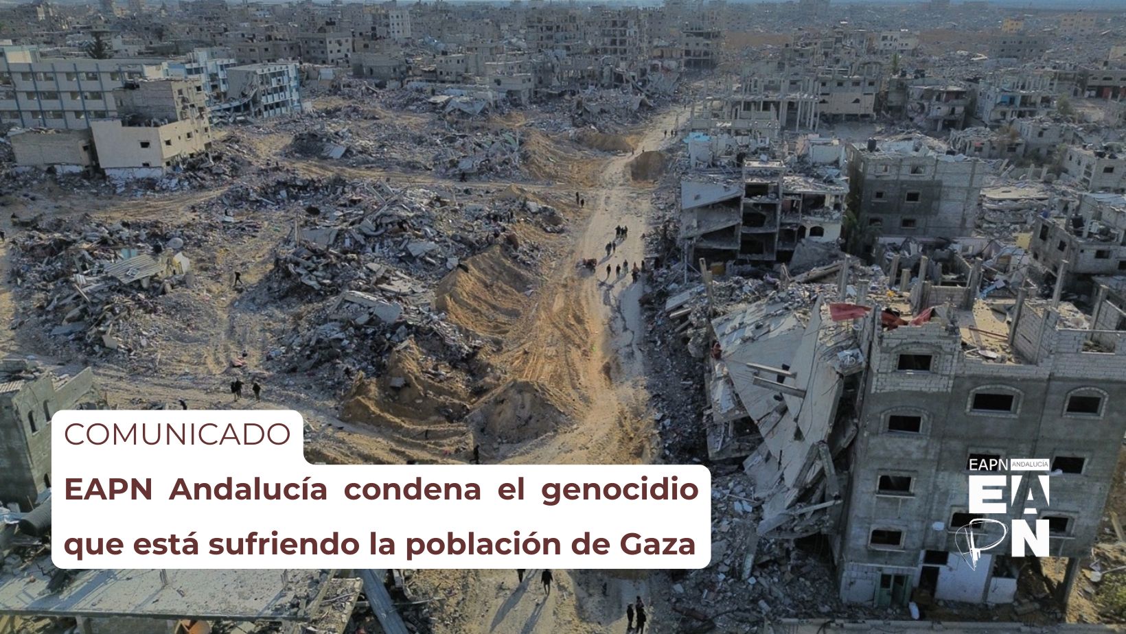EAPN-A condena el genocidio que está sufriendo la población de Gaza