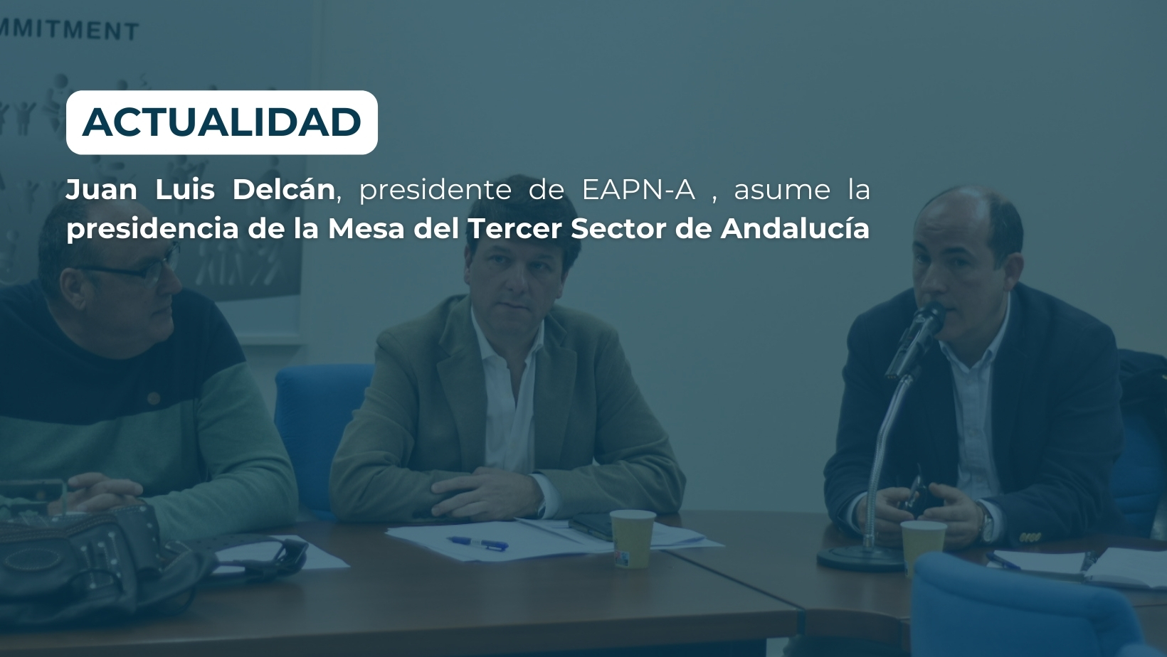 Juan Luis Delcán asume la presidencia de la Mesa del Tercer Sector de Andalucía